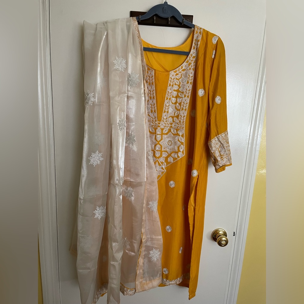 Yellow Salwar Kameez